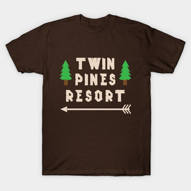 Twin Pines Resort T-Shirt by Plan8